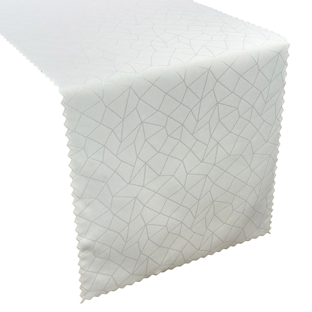 Bieżniki i Serwety Restauracyjne Plamoodporne Biały Z-3425-40x120 cm
