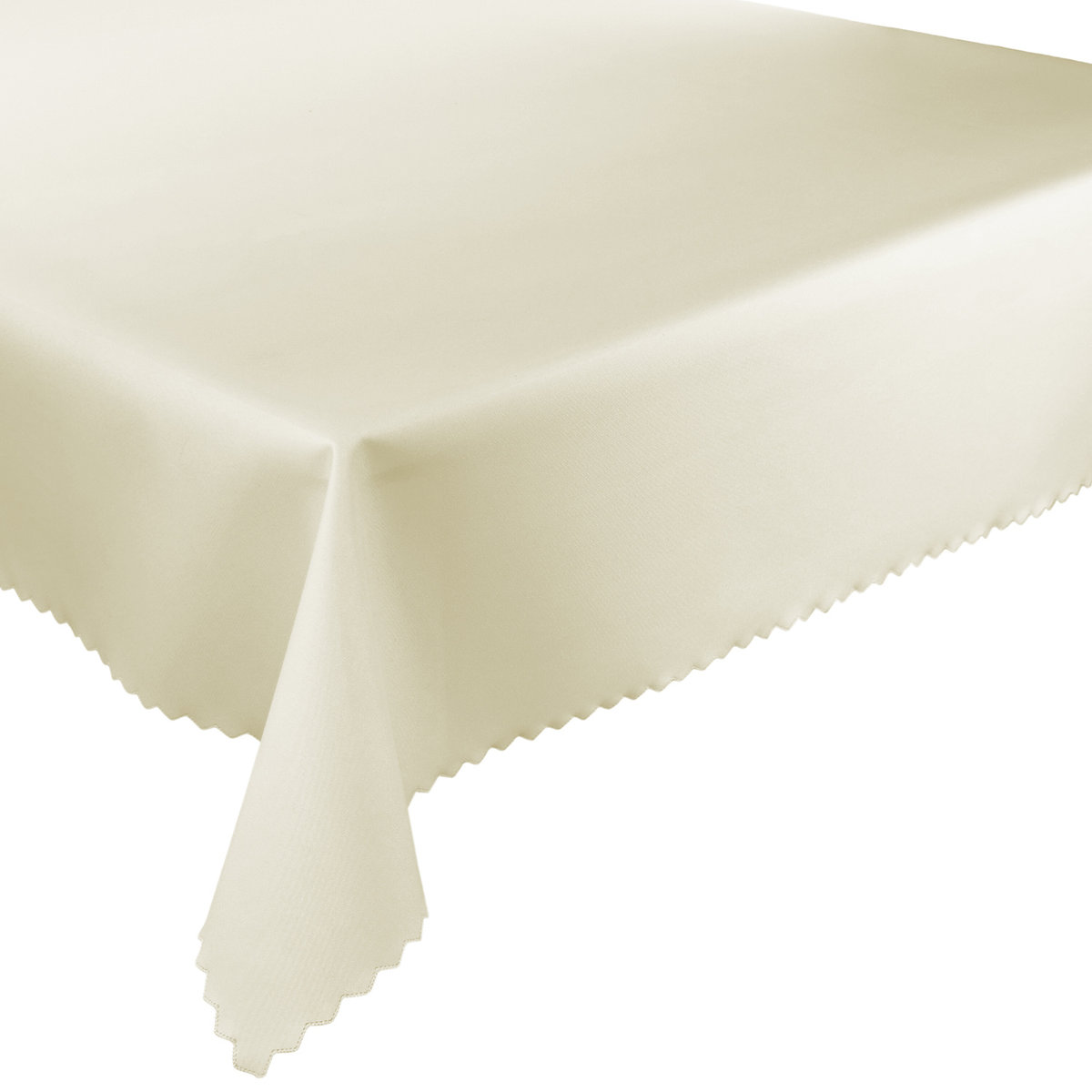 Obrus Poliestrowy Wodoodporny Plamoodporny Kremowy-140x140 cm