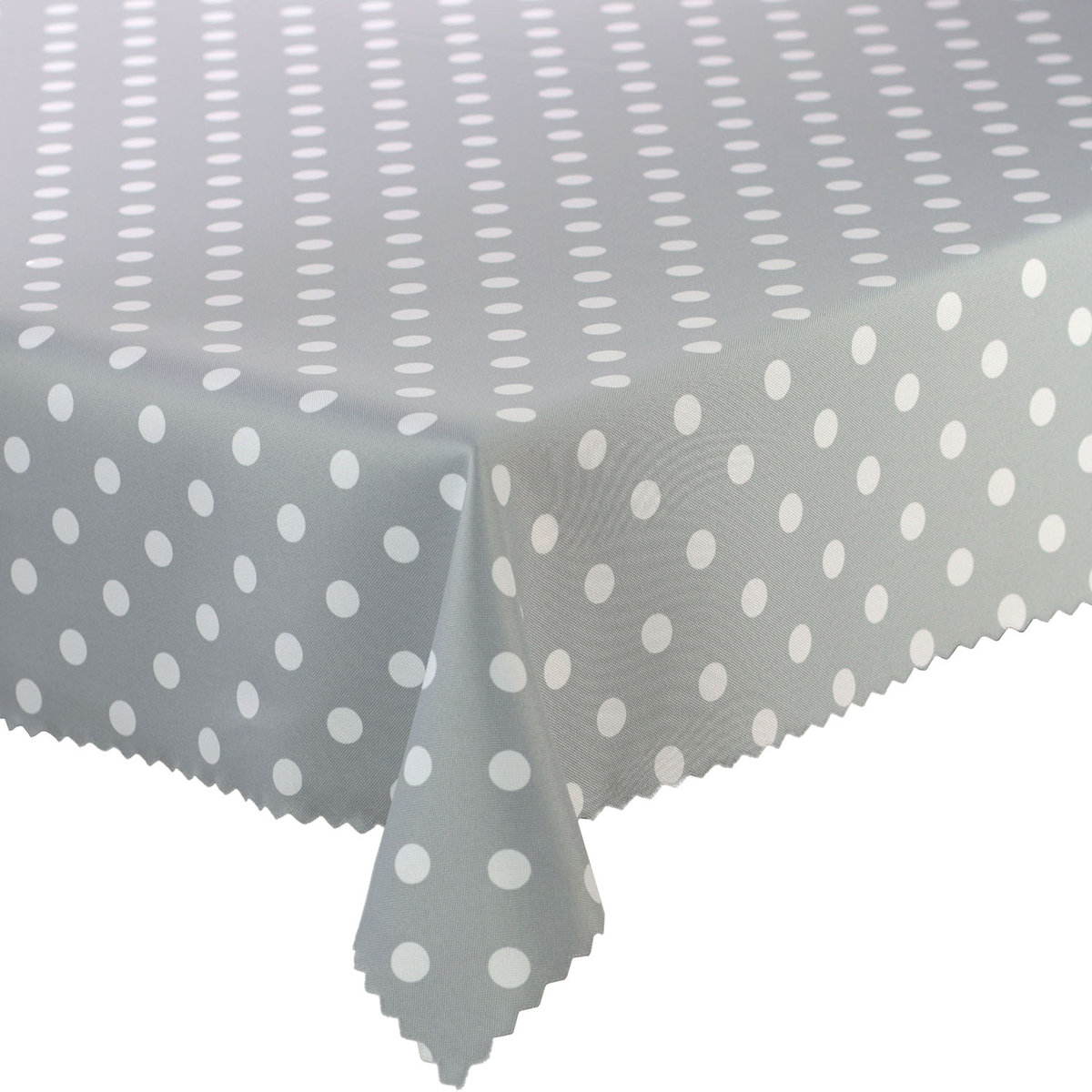 Obrus Plamoodporny Druk Kropki Szary-130x280 cm
