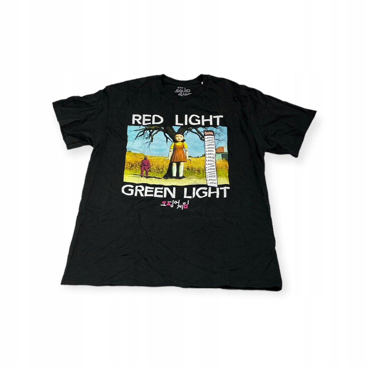 Koszulka T-shirt męski okrągły dekolt SPENCER'S SQUID GAME L