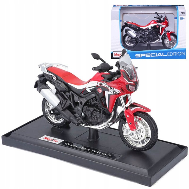 Honda Africa Twin DCT model w skali 1:18 Maisto motocykl
