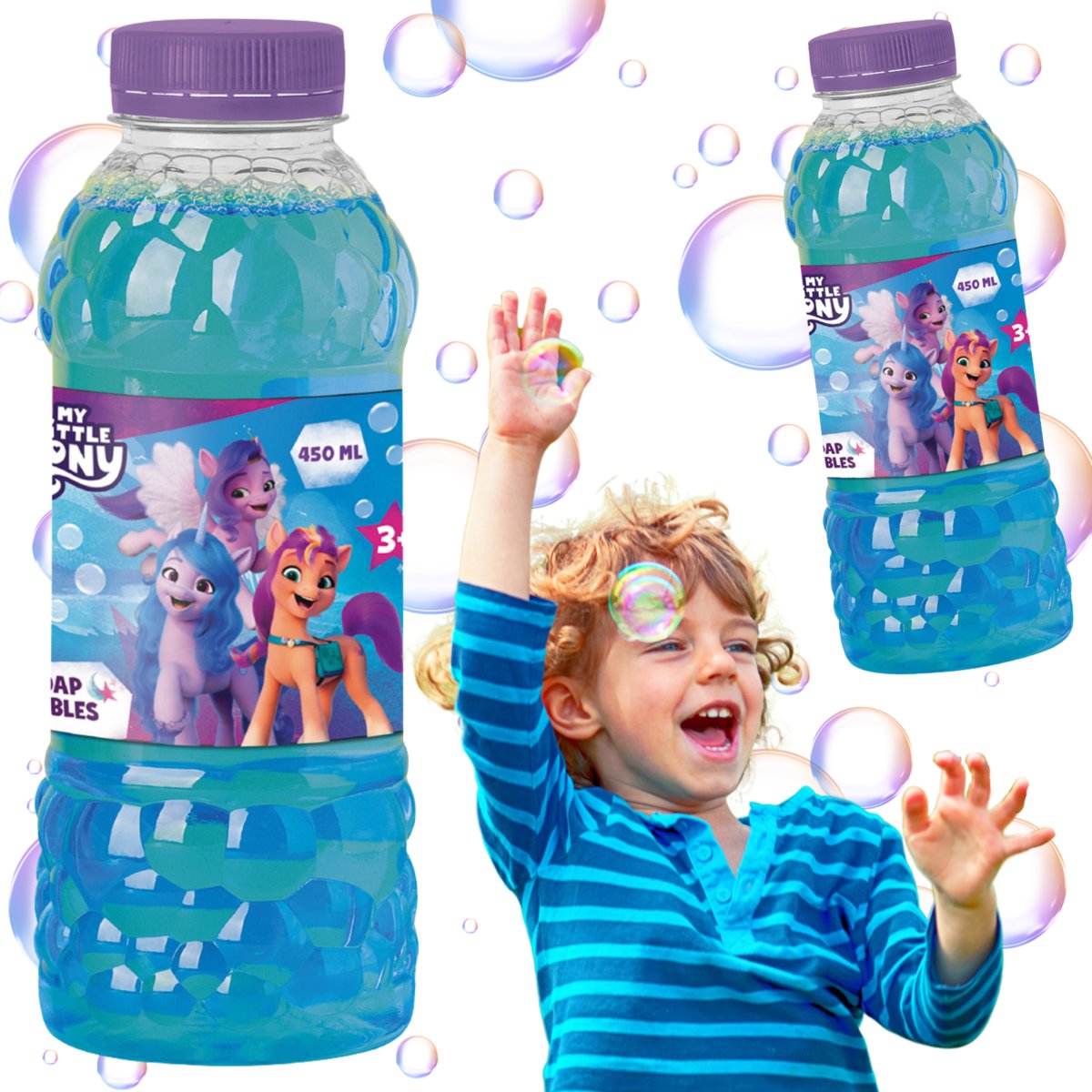 Płyn Do Tworzenia Baniek Mydlanych My Little Pony Zestaw Dla Dzieci 450 Ml