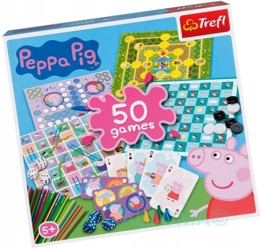 Peppa Pig 50 Games Wersja Niemiecka! Trefl