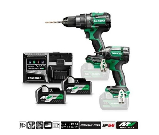 HIKOKI ZESTAW 18V KC18DC (DS18DC+WH18DC) 2x5,0Ah HITSYSTEM