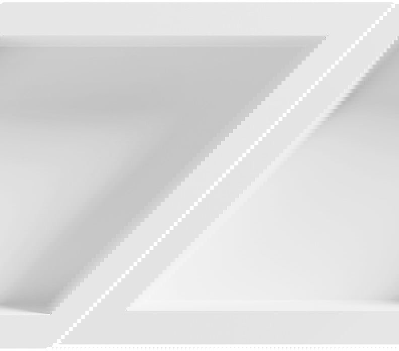 Mexen X-Wall-S półka wnękowa SMC z kołnierzem 35,5 x 40,7 cm, biała - 1901354109