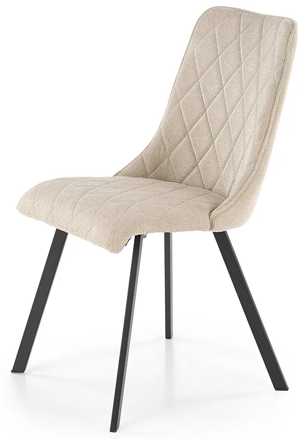 Nowoczesne beżowe tapicerowane krzesło G3-W87