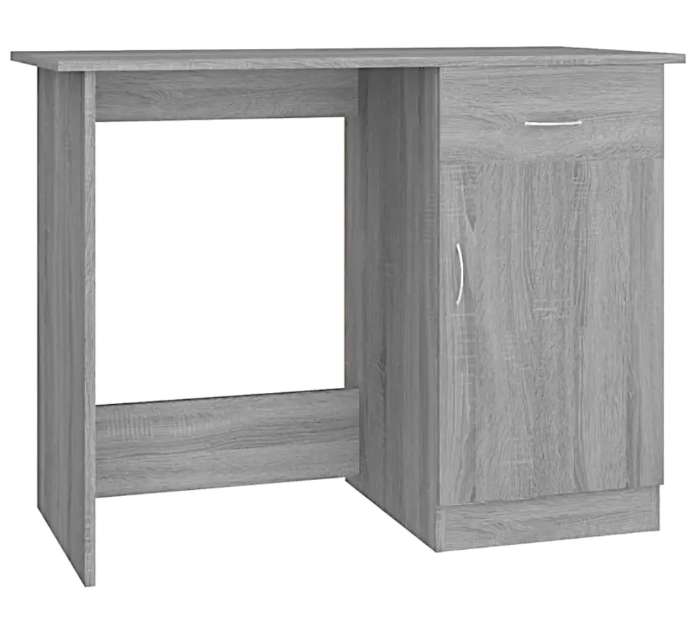 Elior Biurko z szafką w kolorze szarego dębu sonoma T3-R28