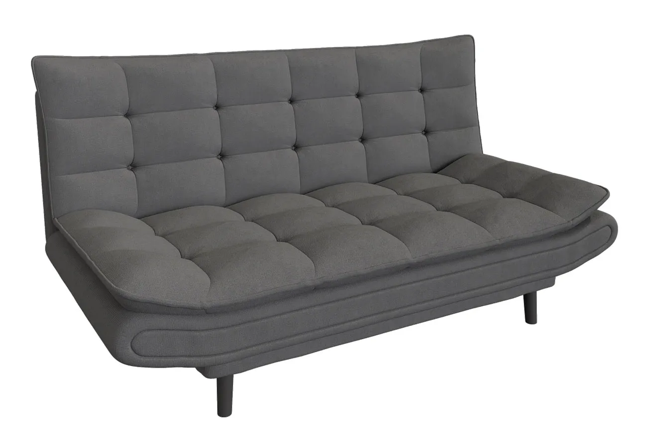 Szara Rozkładana Wersalka Pikowana T5-R15