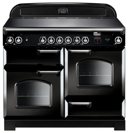 Kuchnia z płytą ceramiczną FALCON Classic 110 Czarny chrom