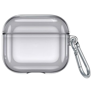 USAMS Etui ochronne do AirPods 3 przezroczysty czarny/tranparent black BH740AP02 (US-BH740)