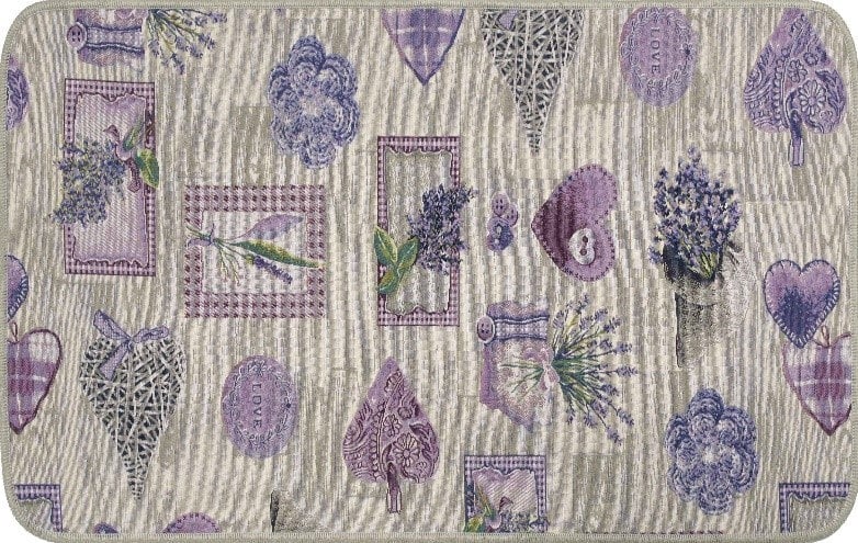 Dywanik Como serce fiolet 54x80 cm