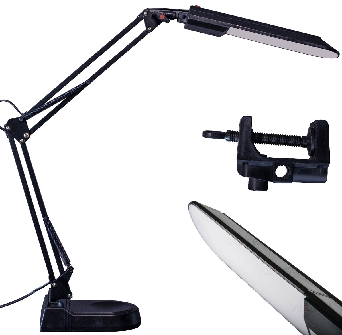 M015  LAMPKA BIURKOWA SZKOLNA LAMPA NOCNA KREŚLARSKA LED z płaskim kloszem