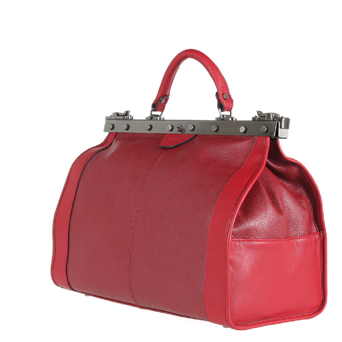 Kufer Lekarski ze Szlachetnej Skóry Licowej Torba podróżna