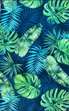 Dywanik łazienkowy Laguna monstera listki 60x100 cm