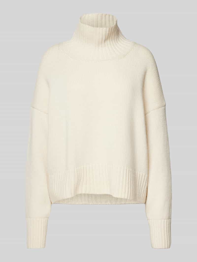 Sweter z dzianiny ze stójką