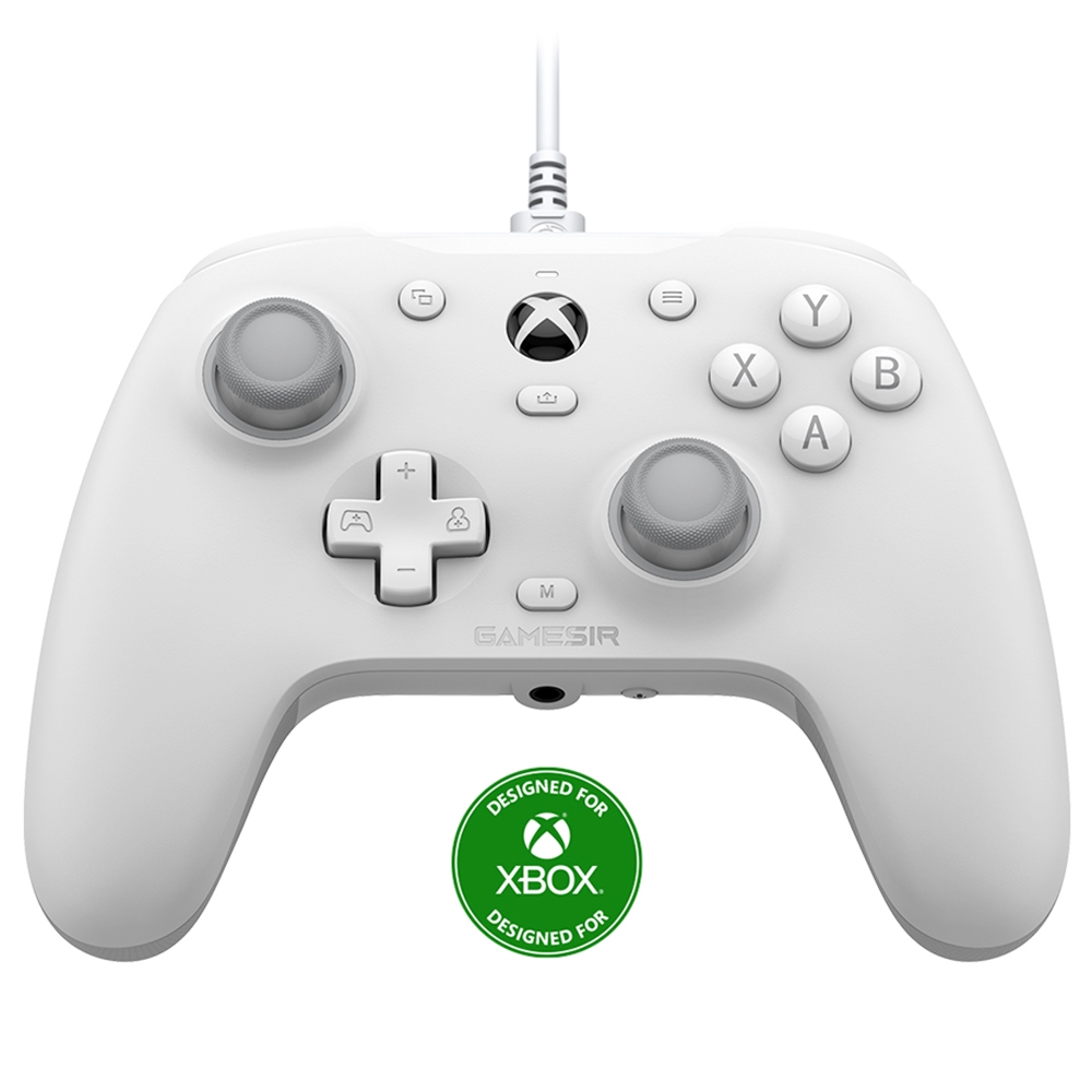GameSir G7 HE Wired Game Controller 1-month Free XGPU Hall Effect Sticks Hall Triggers Magnetic Swappable Faceplate - White