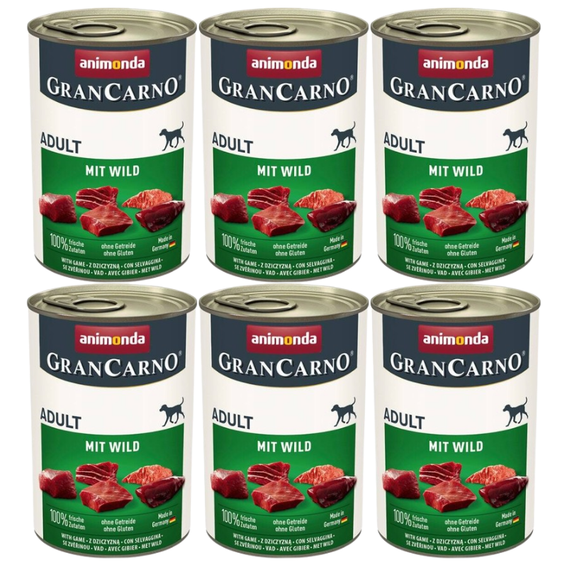ANIMONDA Grancarno Adult Dog smak: Dziczyzna 400g