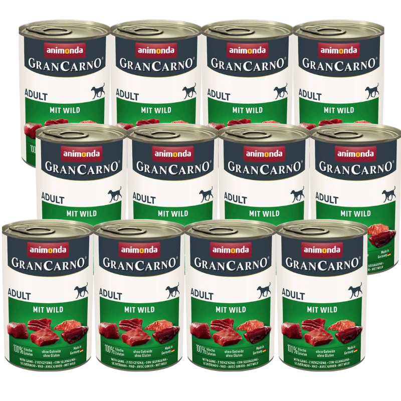 ANIMONDA Grancarno Adult Dog smak: Dziczyzna 400g