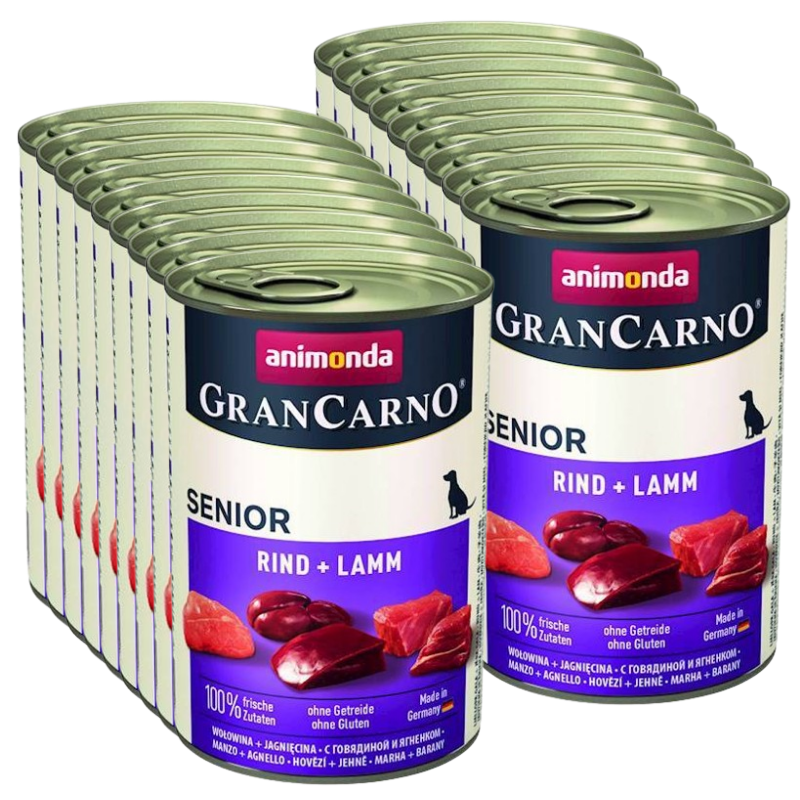 ANIMONDA GranCarno Senior smak:  Wołowina i jagnięcina  18x400g