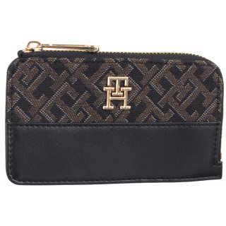 Portfel TH Jacquard Slim Wallet AW0AW17152 BDS (TH1150-a) Tommy Hilfiger