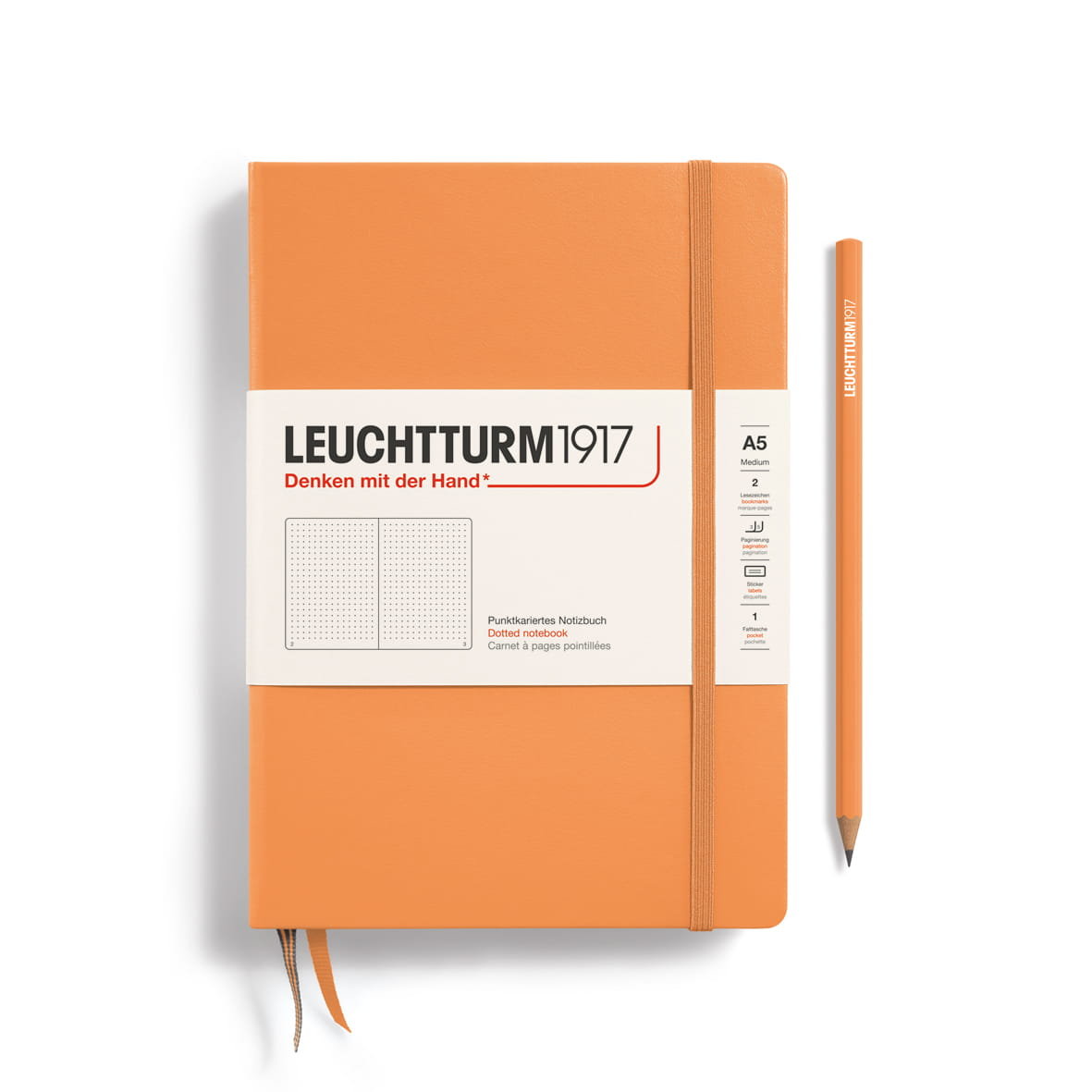 Notatnik Leuchtturm1917 Medium A5, kropki, Apricot