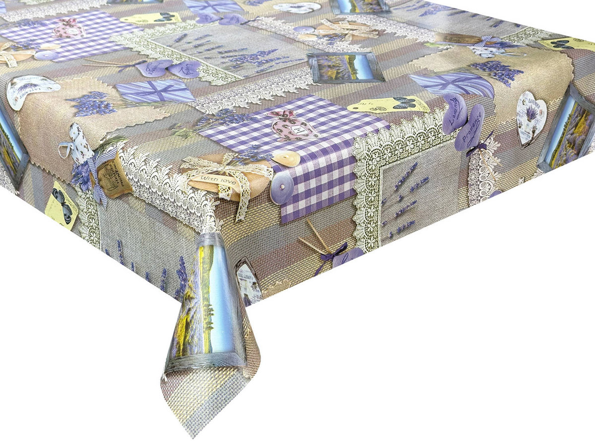 Obrus Ceratowy Lawenda Classico WF-5428A-500x140 cm