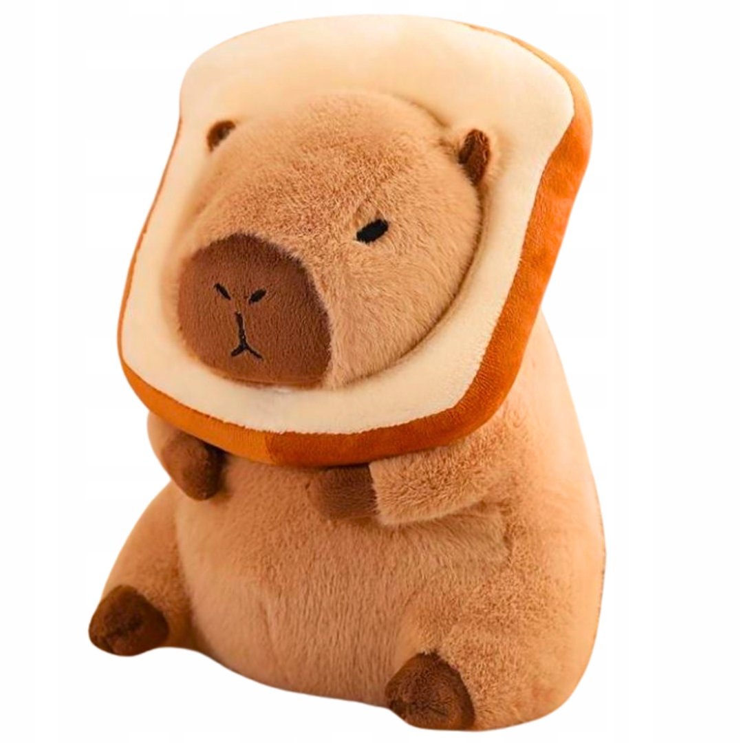 Maskotka Pluszowa Pluszak Kapibara Capybara Chlebek Tost Przytulanka 30 cm