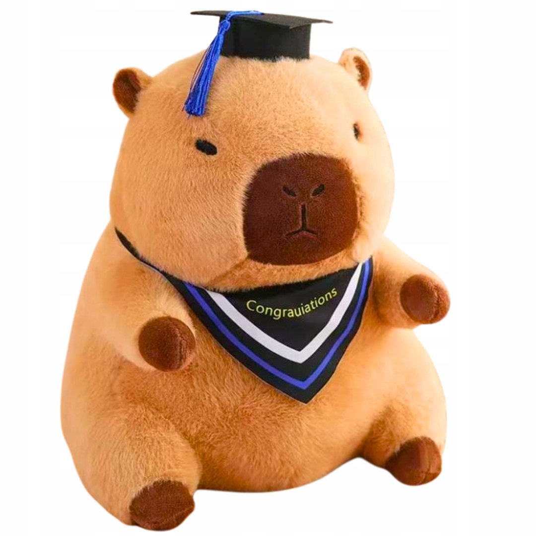 Maskotka Pluszowa Pluszak Kapibara Capybara Uczeń Student Przytulanka 30 cm
