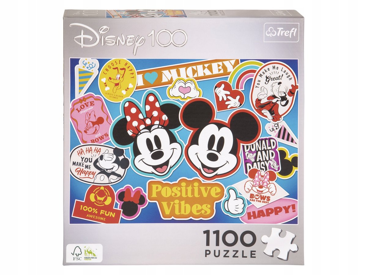 Trefl Puzzle Disney 100 Years of Wonder, 1100 elementów