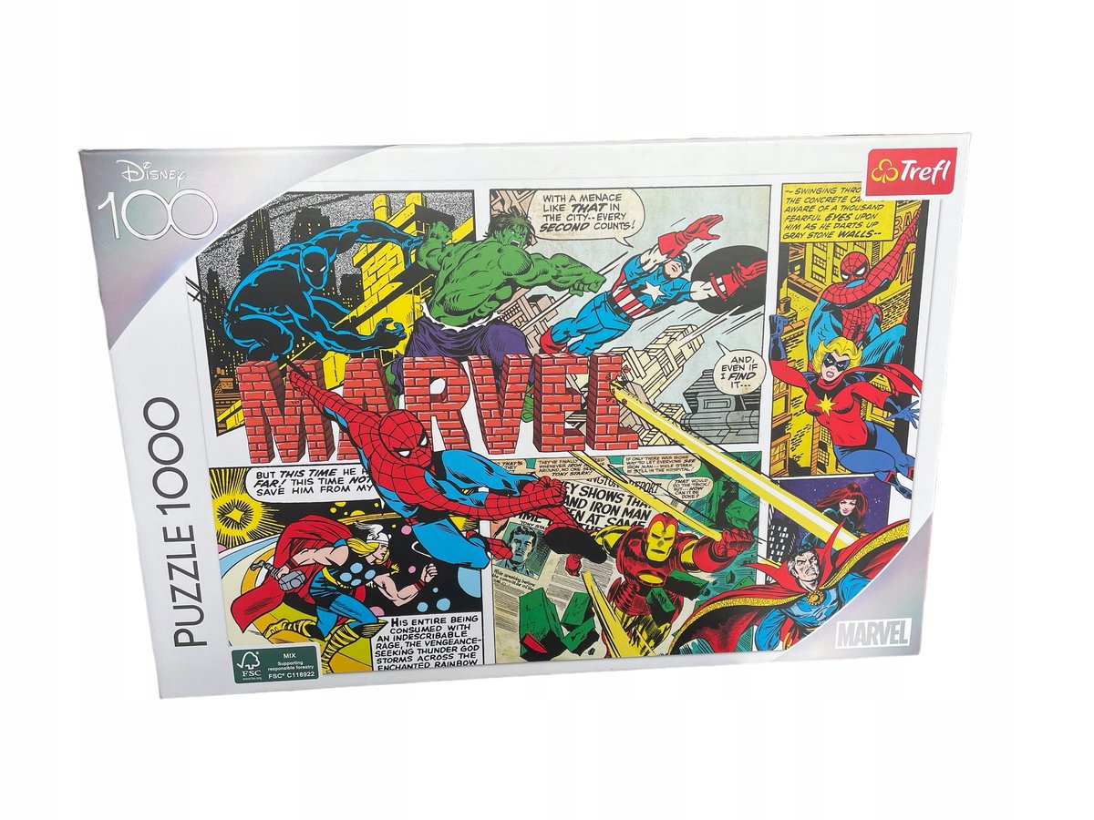 Puzzle Trefl Disney 100 1000 elementów Niepokonani Avengersi 10768