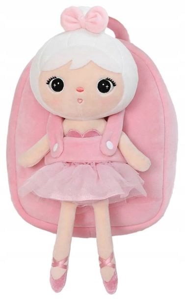 Plecak Metoo personalizowany z wyjmowanym pluszakiem Baletnica z imieniem