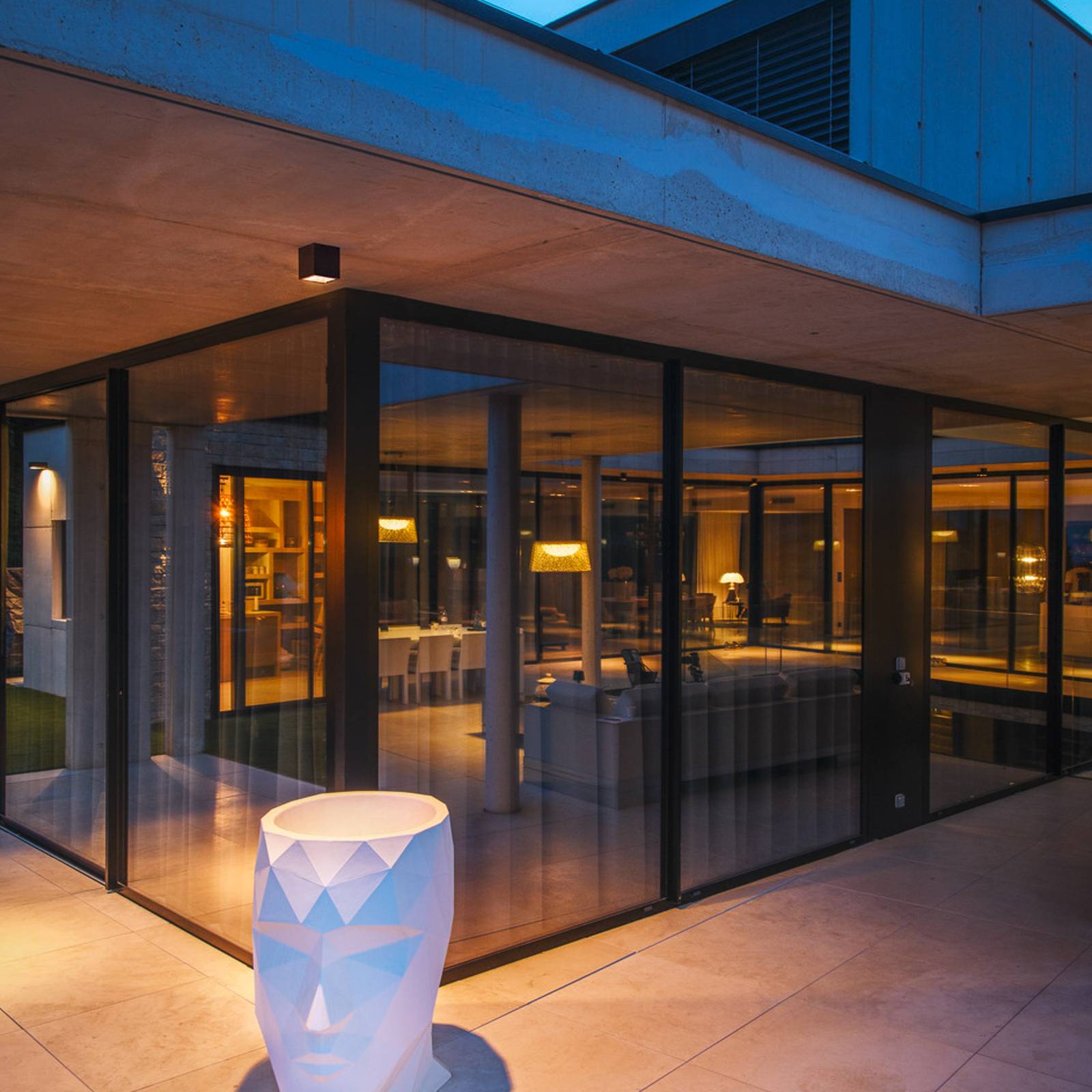Lampa sufitowa SLV LED S-Cube, antracyt, aluminium, długość 9,5 cm