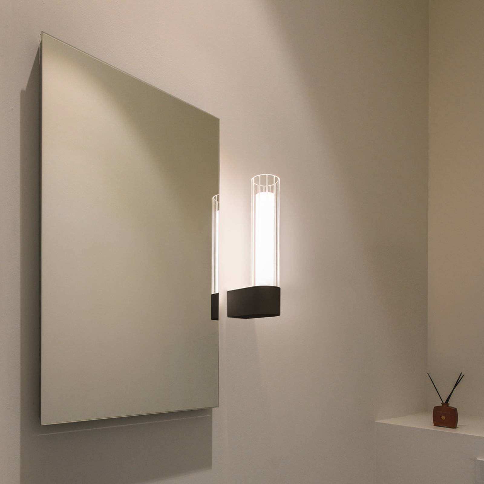SLV LED kinkiet do łazienki Lygant pojedynczy, czarny, aluminium
