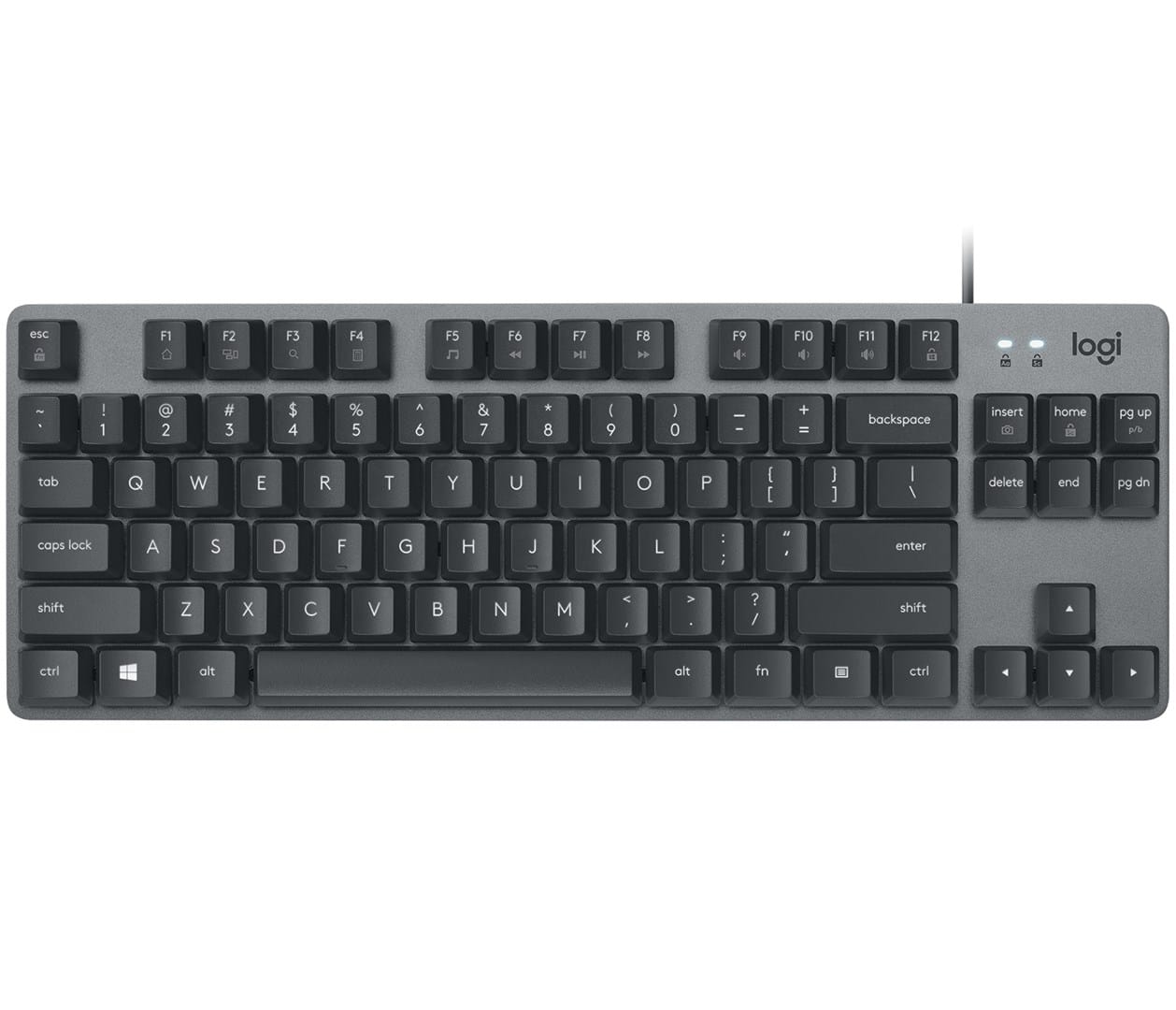 Logitech K835 TKL Mechanical Keyboard klawiatura Biuro USB Niemiecki Grafitowy, Szary  920-010007