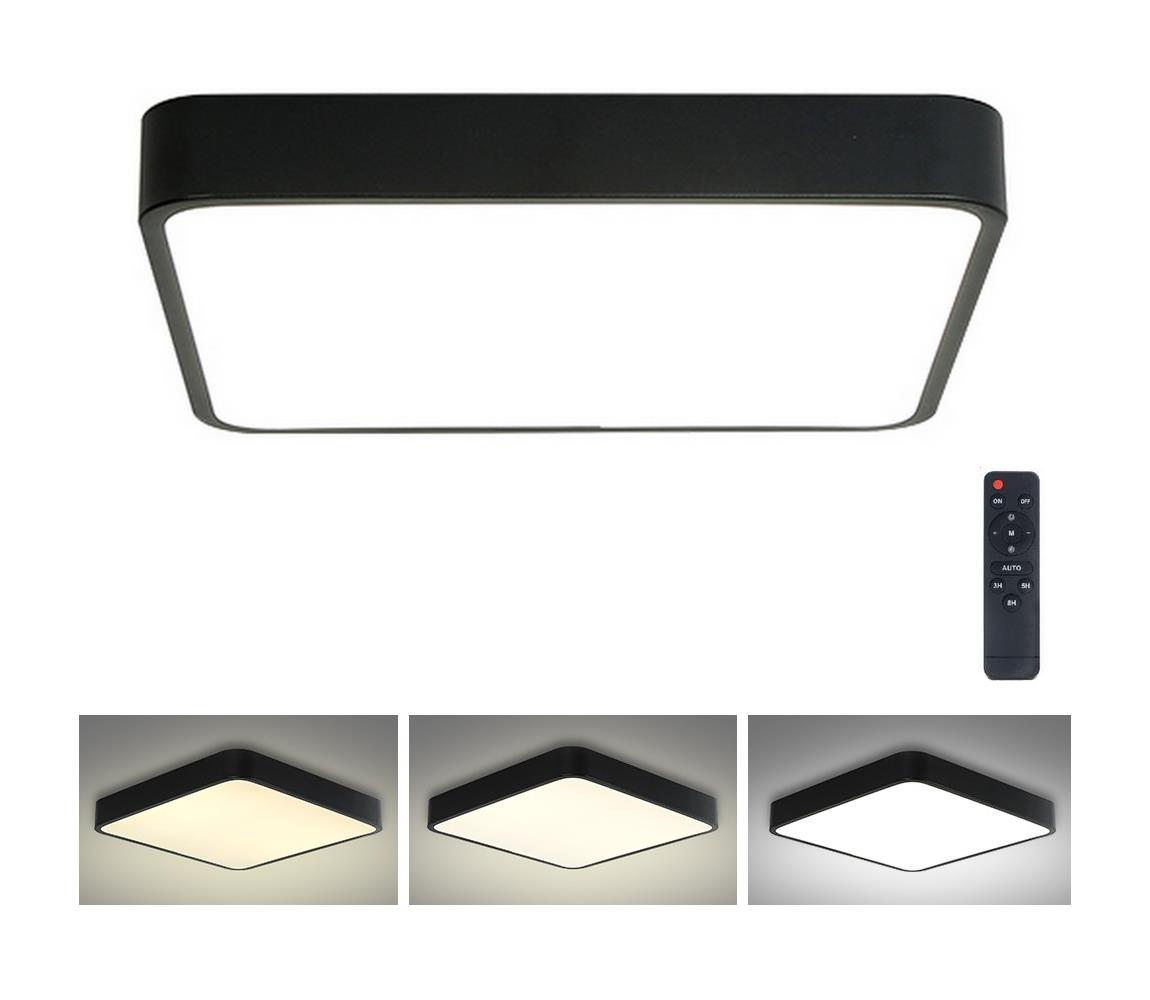 Brilagi - Oświetlenie ściemnialne LED POOL LED/36W/230V 3000-6000K 40x40 cm czarne + pilot