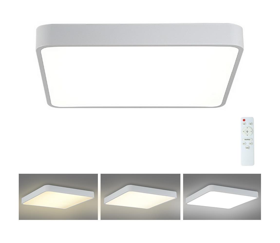 Brilagi - Oświetlenie ściemnialne LED POOL LED/36W/230V 3000-6000K 40x40 cm białe + pilot