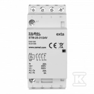 Stycznik modułowy instalacyjny 25A, 3xNO + 1xNC, 24V AC/DC STM-25-31/24V