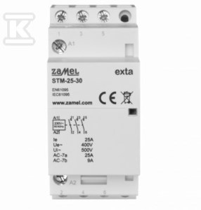 Stycznik modułowy instalacyjny 25A, 3xNO, 230V AC STM-25-30