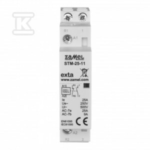 Stycznik modułowy instalacyjny 25A, 1xNO + 1xNC, 230V AC STM-25-11