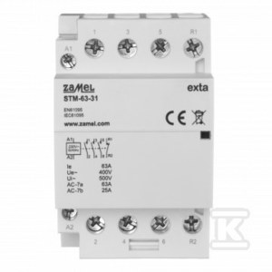 Stycznik modułowy instalacyjny 63A, 3xNO + 1xNC, 230V AC STM-63-31