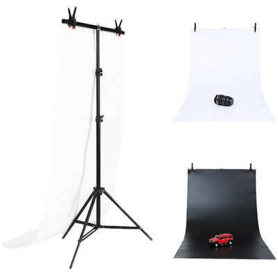 Puluz Puluz Zestaw/Statyw do mocowania tła fotograficznego 70x200cm + tła fotograficzne 2 szt DCA0976 026431
