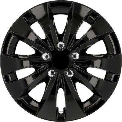 Cartrend 7028 kołpaki na koła w zestawie 4 szt., kolor czarny, 38 cm (15) 70288
