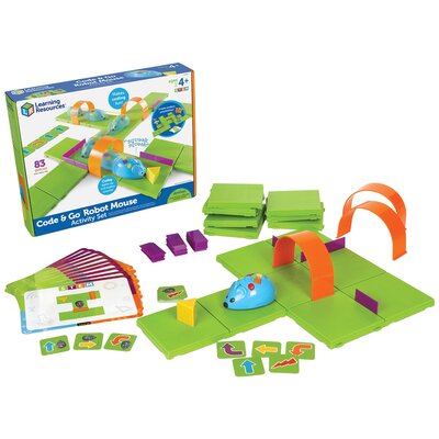 Zabawka interaktywna LEARNING RESOURCES Code & Go Robot mysz do nauki kodowania Activity Set LER 2831