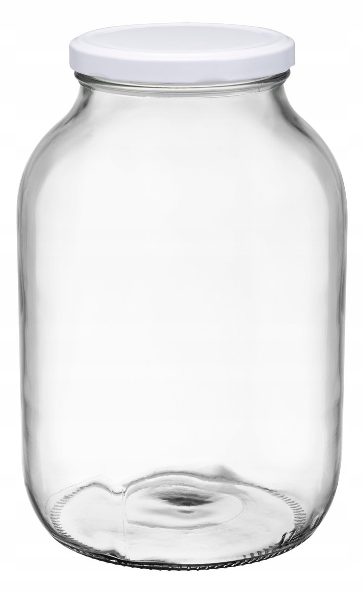 SŁOIK Z METALOWĄ ZAKRĘTKĄ szklany 3 L na ogórki weki kompot paprykę kapustę