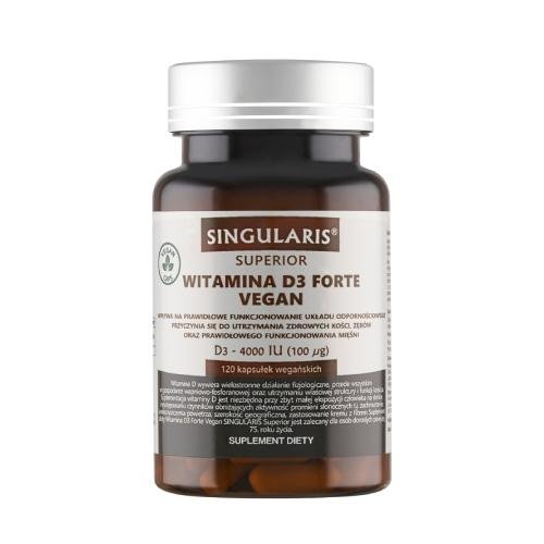 Suplement diety, SINGULARIS Superior witamina D3 forte vegan 4000 IU, 120kaps.