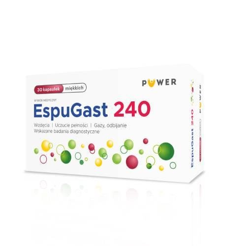Wyrób medyczny, EspuGast 240mg, 30 kapsułek miękkich
