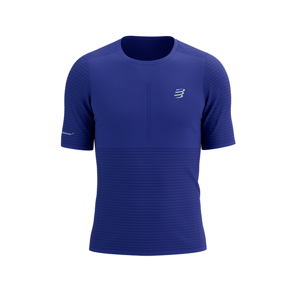 COMPRESSPORT Koszulka biegowa PRO RACING SS T-SHIRT dazz blue
