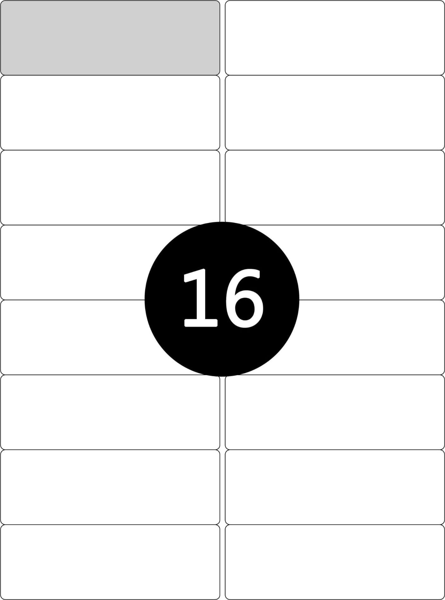 ETYKIETY PAPIEROWE 105x37 BIAŁE 100 ARKUSZY