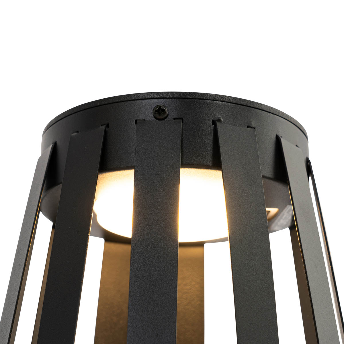 QAZQA Zestaw 2 lamp stołowych zewnętrznych czarnych z diodą LED, ściemniacz 3-stopniowy, solarny i ładowalny - Penny