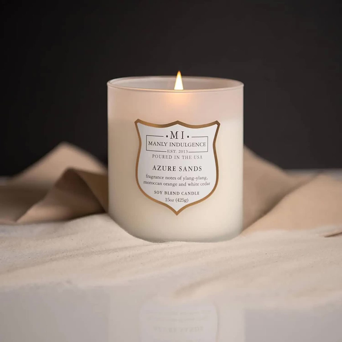 Świeca zapachowa sojowa drewniany knot w szkle Colonial Candle 425 g - Azure Sands